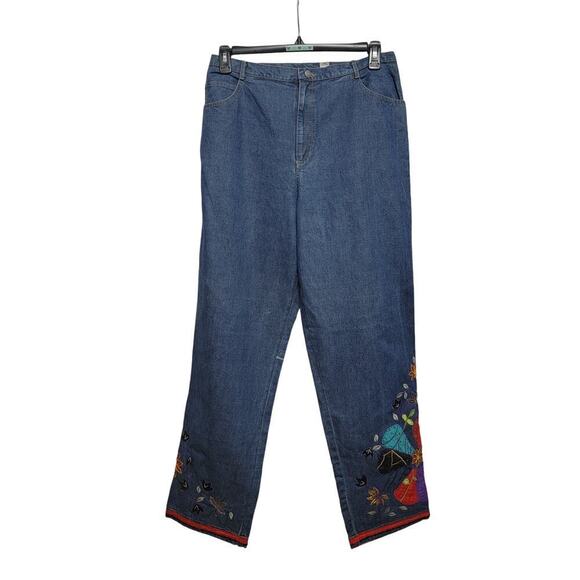 Chicos Embroidered Jeans - Picture 1 of 10
